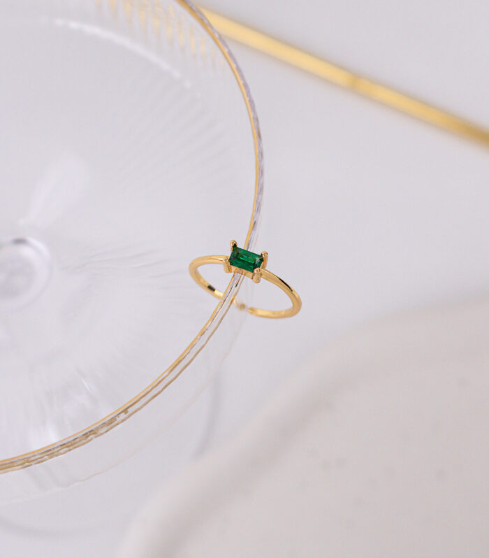 Adjustable Green Ring