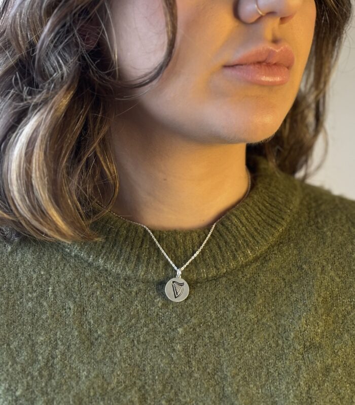 Harp Necklace- Sterling Silver