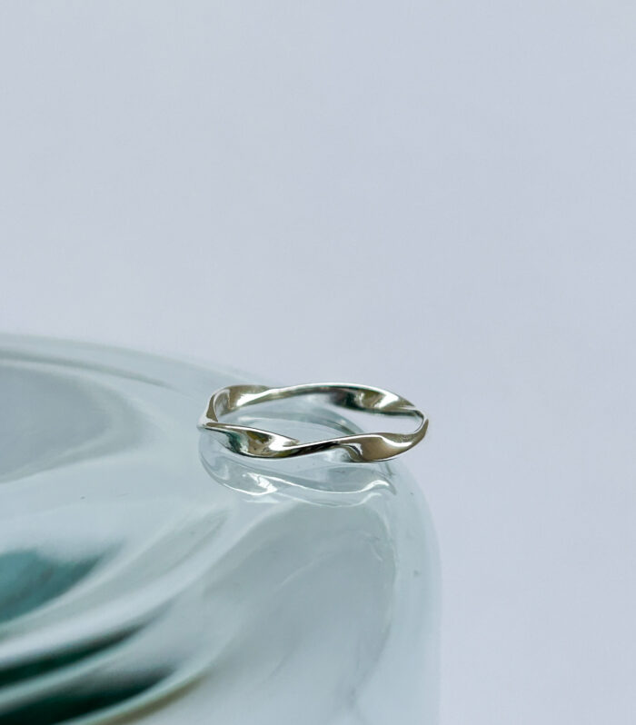 Twist bon voyage ring