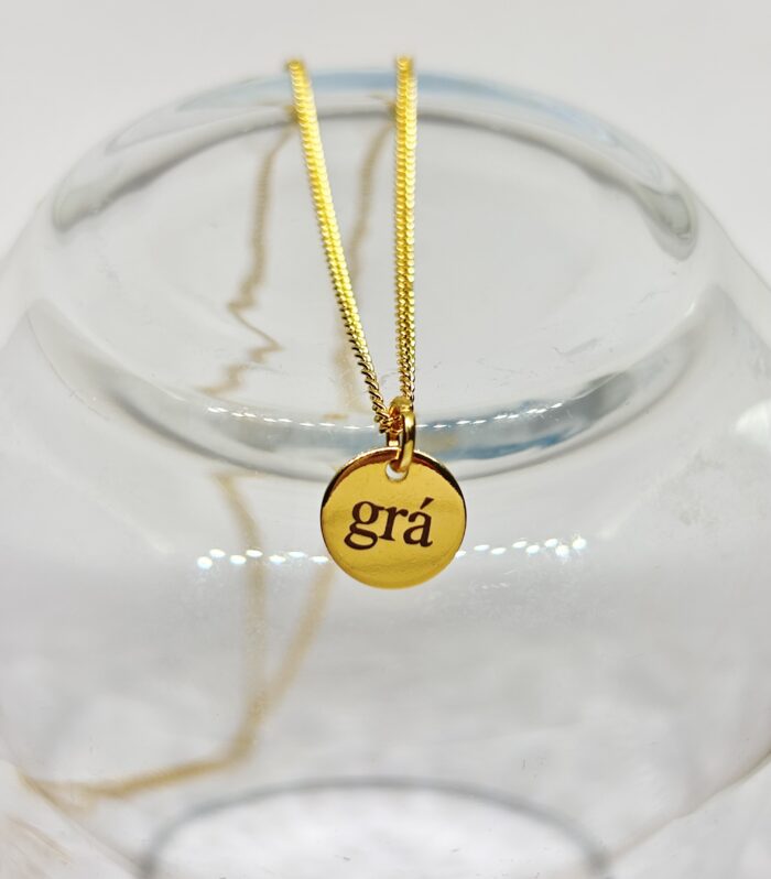 Gra necklace- Small medal